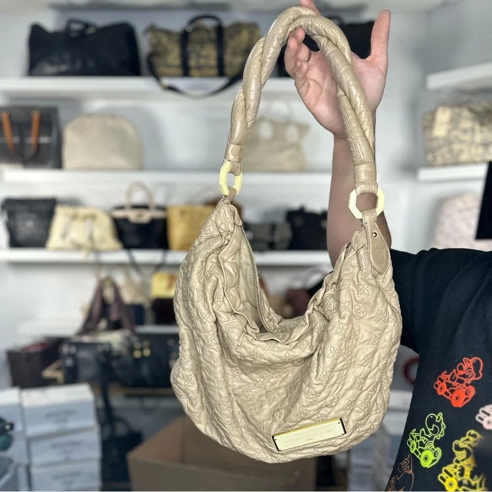 LV Leather Hobo